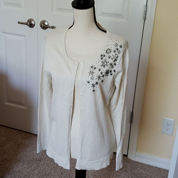 Coldwater Creek Silk Blend Sweater - Picture 1 of 6